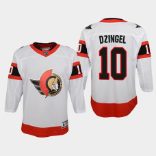 Youth Ottawa Senators Ryan Dzingel #10 Away 2021 Jersey White