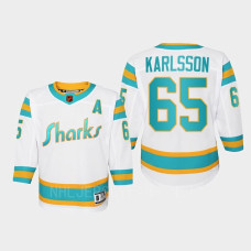 Youth San Jose Sharks Erik Karlsson #65 Special Edition 2.0 Replica Retro 2022 Jersey White