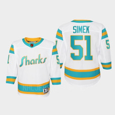 Youth San Jose Sharks Radim Simek #51 Special Edition 2.0 Replica Retro 2022 Jersey White