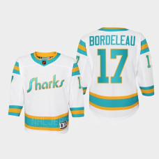 Youth San Jose Sharks Thomas Bordeleau #17 Special Edition 2.0 Replica Retro 2022 Jersey White