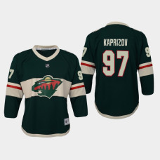 Youth Minnesota Wild Kirill Kaprizov #97 Home 2021 Jersey Green