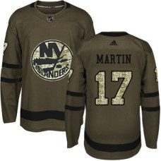 Islanders #17 Matt Martin Green Salute to Service Stitched Jersey