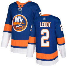 Islanders #2 Nick Leddy Royal Blue Home Authentic Stitched Jersey