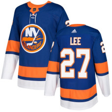 Islanders #27 Anders Lee Royal Blue Home Authentic Stitched Jersey