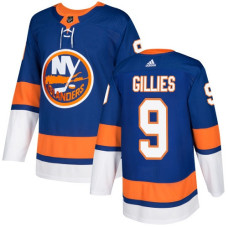 Islanders #9 Clark Gillies Royal Blue Home Authentic Stitched Jersey