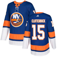 Islanders #15 Cal Clutterbuck Royal Blue Home Authentic Stitched Jersey