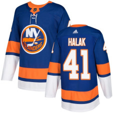 Islanders #41 Jaroslav Halak Royal Blue Home Authentic Stitched Jersey