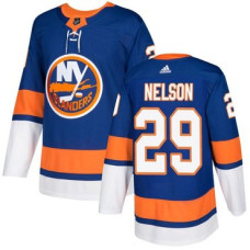 Islanders #29 Brock Nelson Royal Blue Home Authentic Stitched Jersey