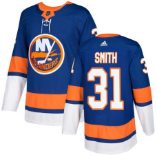 Islanders #31 Billy Smith Royal Blue Home Authentic Stitched Jersey