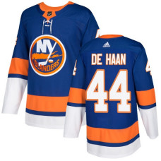 Islanders #44 Calvin De Haan Royal Blue Home Authentic Stitched Jersey