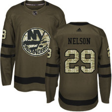 Islanders #29 Brock Nelson Green Salute to Service Stitched Jersey