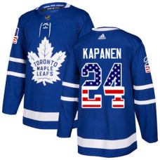 Toronto Maple Leafs #24 Kasperi Kapanen Royal Blue USA Flag Fashion Jersey