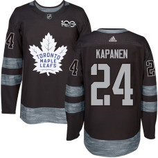 Toronto Maple Leafs #24 Kasperi Kapanen Black 1917-2017 100th Anniversary Jersey