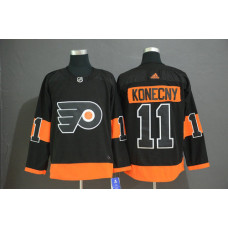 Philadelphia Flyers #11 Travis Konecny Black Alternate Jersey