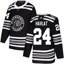 Blackhawks #24 Martin Havlat Black Authentic 2019 Winter Classic Stitched Jersey