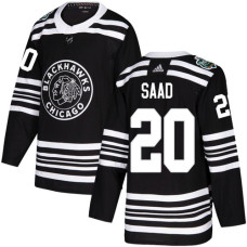 Blackhawks #20 Brandon Saad Black Authentic 2019 Winter Classic Stitched Jersey