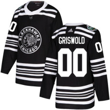 Blackhawks #00 Clark Griswold Black Authentic 2019 Winter Classic Stitched Jersey