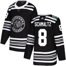 Blackhawks #8 Nick Schmaltz Black Authentic 2019 Winter Classic Stitched Jersey