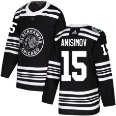 Blackhawks #15 Artem Anisimov Black Authentic 2019 Winter Classic Stitched Jersey