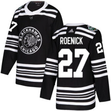 Blackhawks #27 Jeremy Roenick Black Authentic 2019 Winter Classic Stitched Jersey