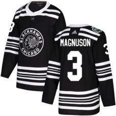 Blackhawks #3 Keith Magnuson Black Authentic 2019 Winter Classic Stitched Jersey