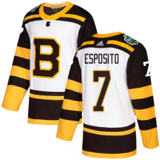 Bruins #7 Phil Esposito White Authentic 2019 Winter Classic Stitched Jersey