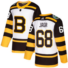 Bruins #68 Jaromir Jagr White Authentic 2019 Winter Classic Stitched Jersey