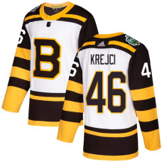 Bruins #46 David Krejci White Authentic 2019 Winter Classic Stitched Jersey