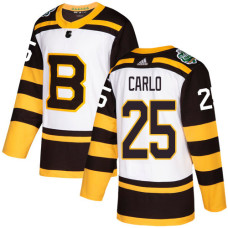 Bruins #25 Brandon Carlo White Authentic 2019 Winter Classic Stitched Jersey