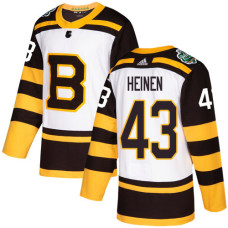 Bruins #43 Danton Heinen White Authentic 2019 Winter Classic Stitched Jersey