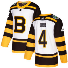 Bruins #4 Bobby Orr White Authentic 2019 Winter Classic Stitched Jersey