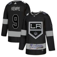 LA Kings With Dodgers 9 Adrian Kempe Black Jersey