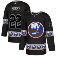 New York Islanders #22 Mike Bossy Black Team Logos Fashion Jersey