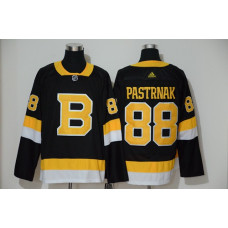 Boston Bruins #88 David Pastrnak Black Throwback Authentic Stitched Hockey Jersey