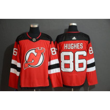 New Jersey Devils 86 Jack Hughes Red Jersey