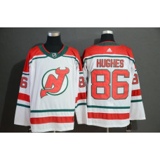 New Jersey Devils 86 Jack Hughes White Jersey