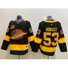 Vancouver Canucks 53 Bo Horvat Black 50th Season Jersey