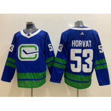 Vancouver Canucks 53 Bo Horvat Blue Jersey