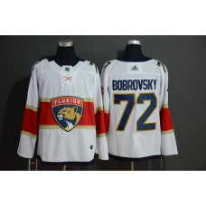 Florida Panthers 72 Sergei Bobrovsky White Jersey With 2023 Stanley Cup Patch