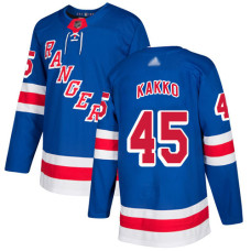 New York Rangers #45 Kaapo Kakko Royal Blue Home Authentic Stitched Hockey Jersey