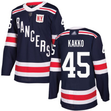 New York Rangers #45 Kaapo Kakko Navy Blue Authentic 2018 Winter Classic Stitched Hockey Jersey