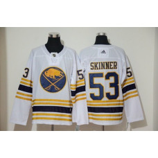 Buffalo Sabres #53 Jeff Skinner White 50th Season Authentic Stitched Hockey Jersey