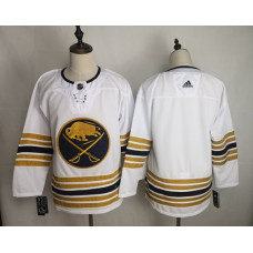 Buffalo Sabres Blank White 50th anniversary Jersey