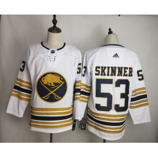 Buffalo Sabres 53 Jeff Skinner White 50th anniversary Jersey