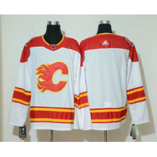 Calgary Flames Blank White 2019 Heritage Classic Stitched Jersey