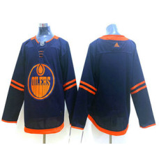 Edmonton Oilers Blank Navy Blue 50th Anniversary Stitched Jersey