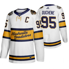 Nashville Predators 95 Matt Duchene White 2020 Winter Classic Jersey