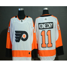 Philadelphia Flyers #11 Travis Konecny White Stitched Jersey