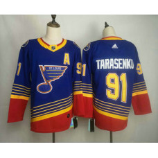 St. Louis Blues #91 Vladimir Tarasenko Blue Stitched Throwback Jersey