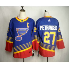 St. Louis Blues #27 Alex Pietrangelo Blue Stitched Throwback Jersey